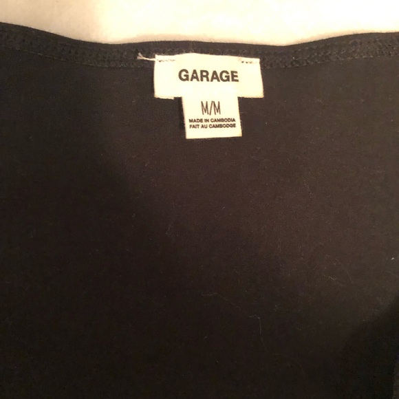 Garage black crop tank top - Picture 2 of 3